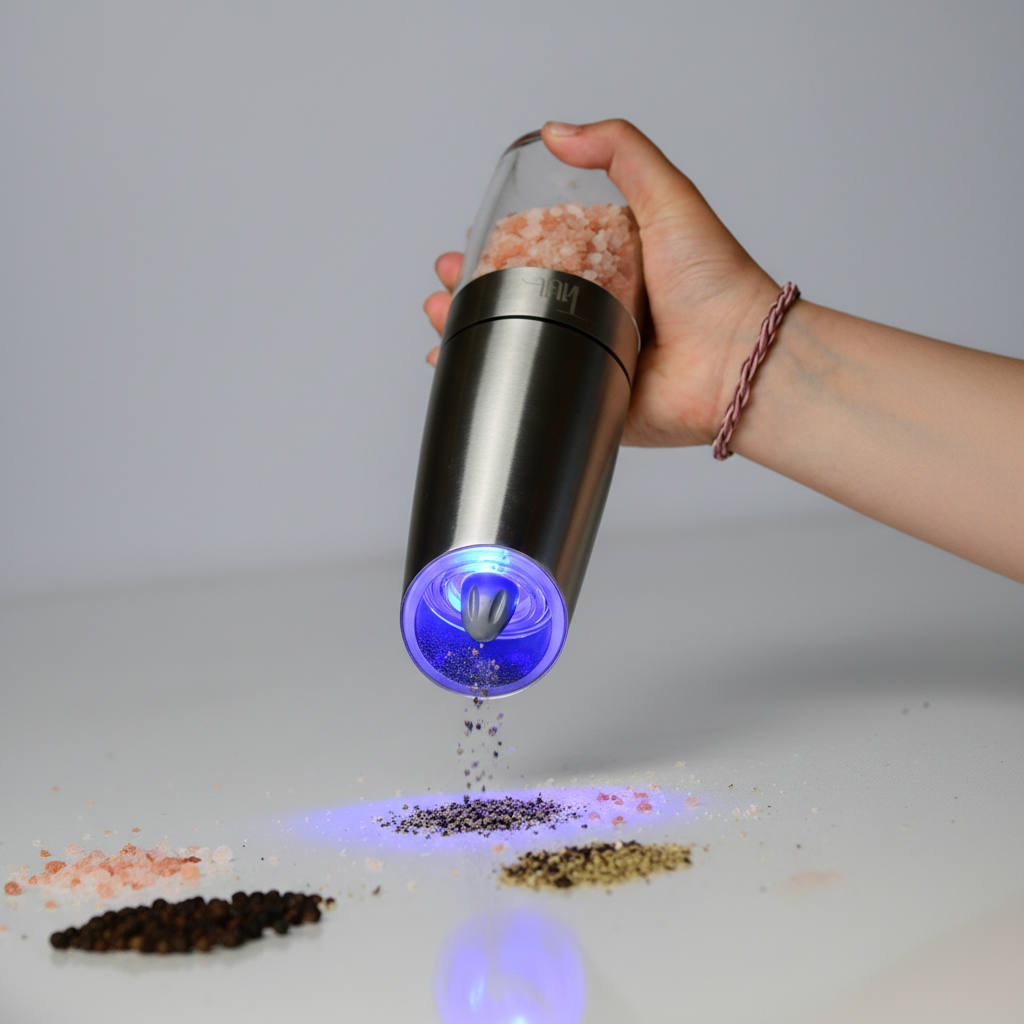 Tiltit Electric Gravity Salt and Pepper Grinder - The Duo Set Mill