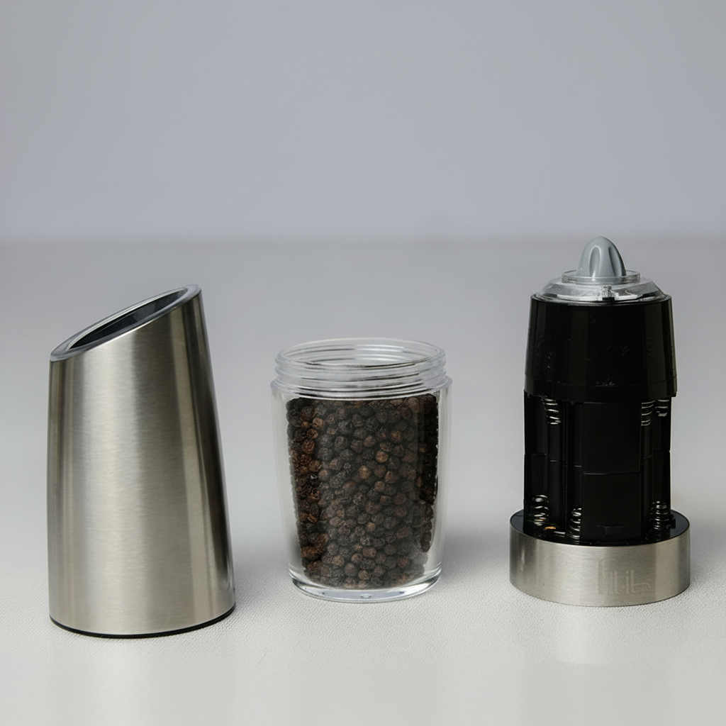 Tiltit Electric Gravity Salt and Pepper Grinder - The Duo Set Mill
